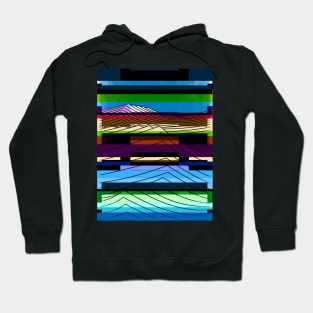 Waves glitchy mix Hoodie